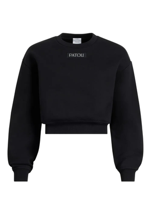 Patou logo-lpatch sweatshirt - Black