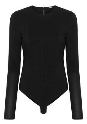 Versace boned crepe bodysuit - Black