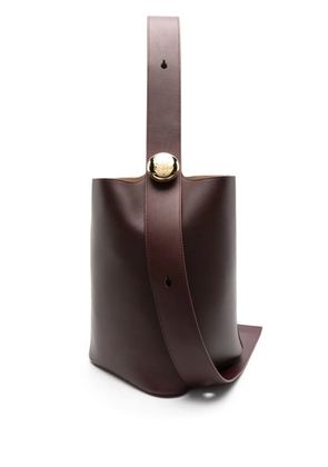 LOEWE Pebble leather bucket bag - Red