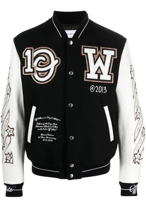 Off-White Logic varsity jacket - Black