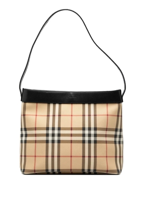 Burberry Pre-Owned 2000-2017 House Check Canvas shoulder bag - Brown