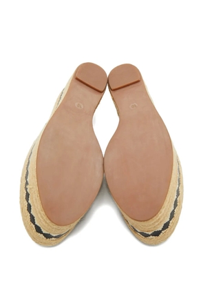 Tory Burch leather espadrilles - Black