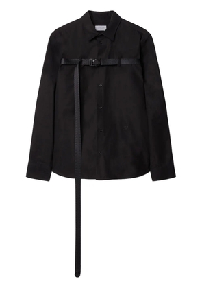 Off-White buckled cotton shirt - Black