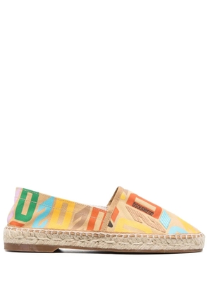 DSQUARED2 all-over logo-print espadrilles - Yellow