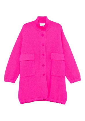 LABORATORIO CAPRI pocketed buttoned single-breasted coat - Pink
