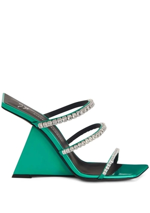 Giuseppe Zanotti 105mm Clarence sandals - Green