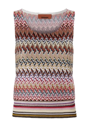Missoni zigzag knit top - Red
