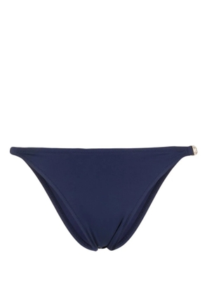 Moschino logo-plaque bikini bottoms - Blue