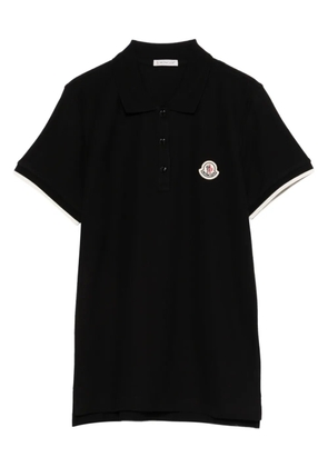 Moncler logo polo T-shirt - Black