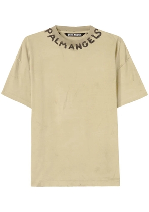 Palm Angels Seasonal logo T-shirt - Brown