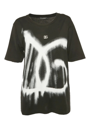 Dolce & Gabbana Pre-Owned graffiti-print T-shirt - Black