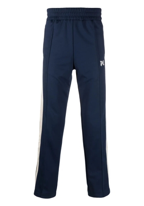 Palm Angels embroidered-monogram track pants - Blue