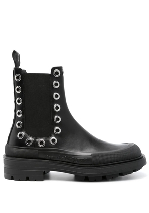 Alexander McQueen eyelet-detail Chelsea boots - Black