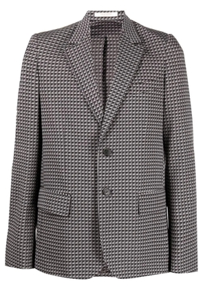 Valentino Garavani geometric-pattern print blazer - Grey