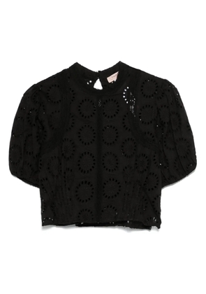 TWINSET broderie anglaise blouse - Black