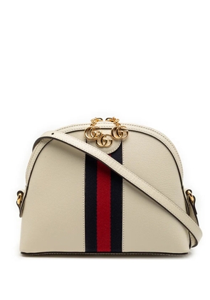 Gucci Pre-Owned 2000-2015 Small Calfskin Ophidia Dome crossbody bag - White