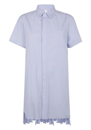 sacai striped mini dress - Blue