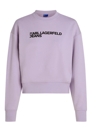 Karl Lagerfeld Jeans logo-print sweatshirt - Purple