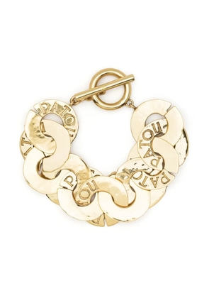 Patou logo-engraved coin bracelet - Gold