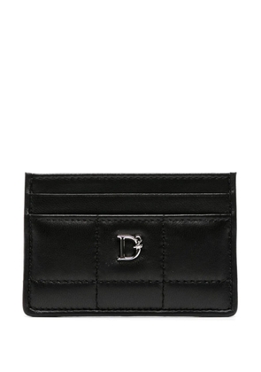 DSQUARED2 D2-plaque matelassé card holder - Black