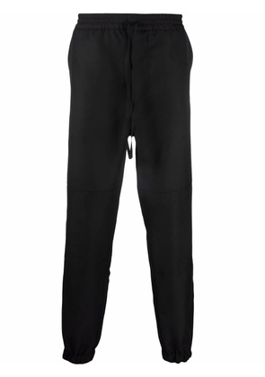 Alexander McQueen straight-leg wool-blend track pants - Black