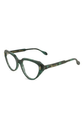Kador Lola geometric-frame glasses - Green