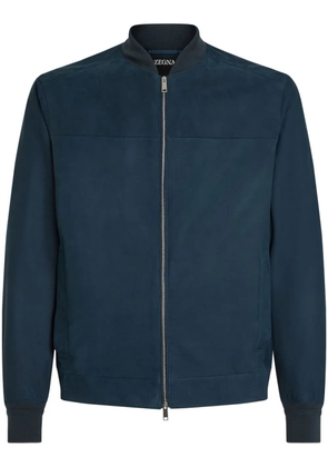 Zegna Secondskin bomber jacket - Blue