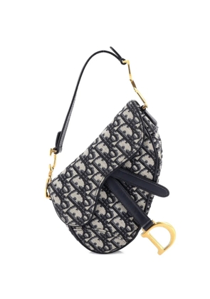 Christian Dior Pre-Owned Saddle Handbag Oblique Canvas Mini shoulder bag - Blue