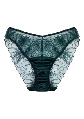 Fleur Of England Eva floral-lace briefs - Green