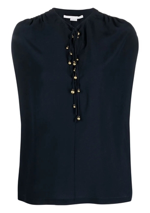 Stella McCartney buttoned silk blouse - Black