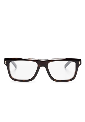 Gucci Eyewear rectangle-frame glasses - Brown