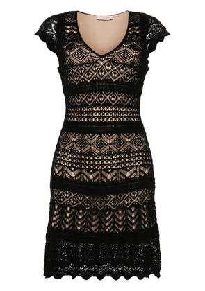 TWINSET V-neck knitted dress - Black