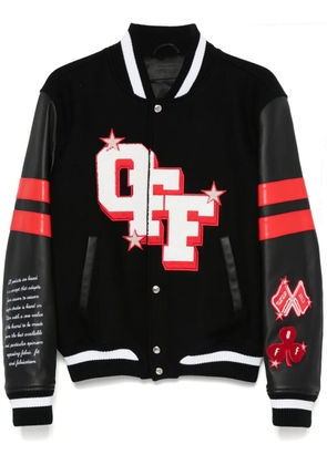 Off-White Dices Lea varsity jacket - Black