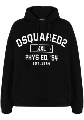 DSQUARED2 logo-print hoodie - Black