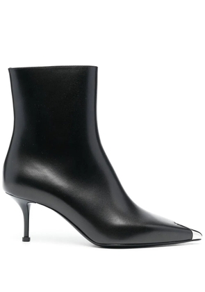 Alexander McQueen 70mm leather ankle boots - Black