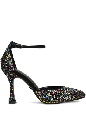Lola Cruz embellished ankle strap pumps - Black
