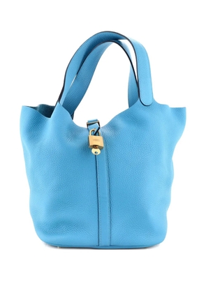 Hermès Pre-Owned Picotin Lock Bag Clemence GM bucket bag - Blue