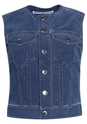 Alexander Wang round-neck waistcoat - Blue