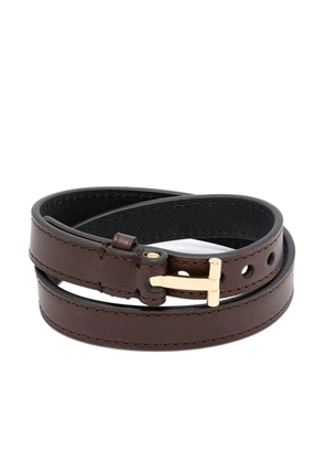 TOM FORD logo-debossed bracelet - Brown
