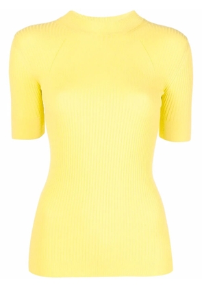 Stella McCartney short-sleeve crew neck jumper - Yellow