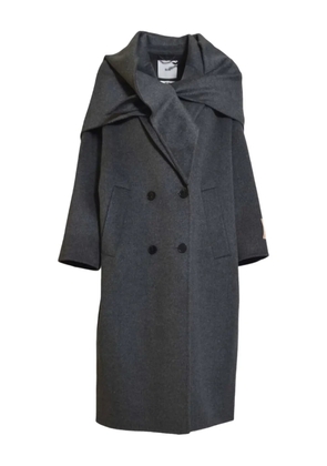 SOLOTRE double-breasted shawl-collar coat - Grey