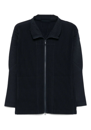 Homme Plissé Issey Miyake pleated shirt jacket - Blue