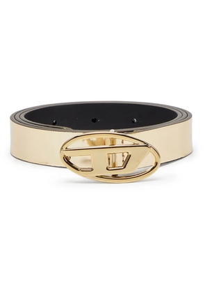 Diesel B-1DR leather belt - Gold