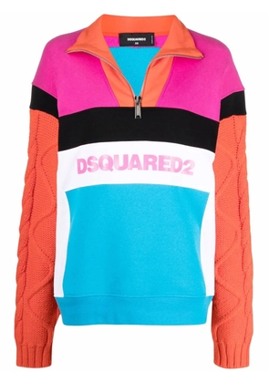 DSQUARED2 colour-block sweatshirt - Pink