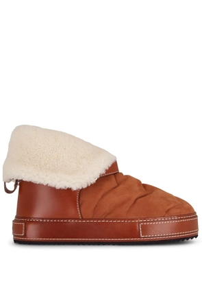 Chloé Maxie shearling boots - Brown