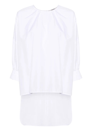 'S Max Mara pleated crew-neck blouse - White