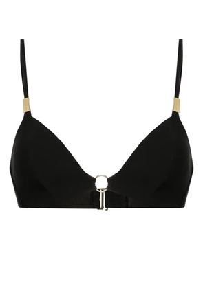 Calvin Klein moulded triangle bikini top - Black