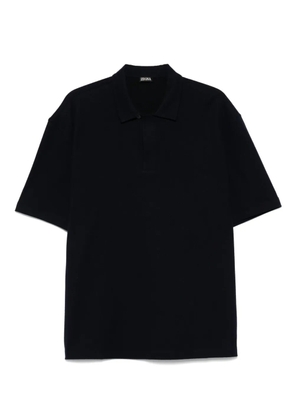 Zegna piqué polo shirt - Blue