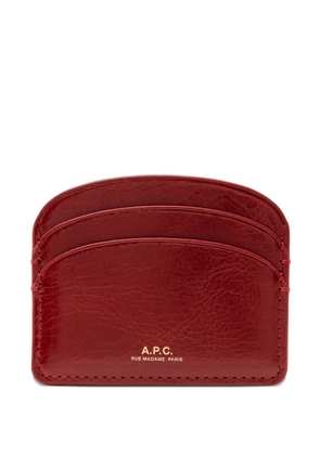 A.P.C. Demi Lune cardholder - Red