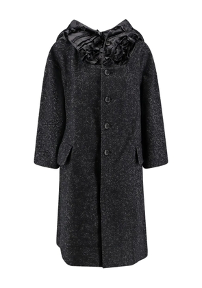 Comme Des Garçons Play ruffled-collar coat - Black